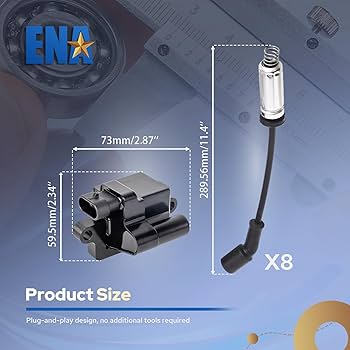 Amazon.com: ENA 8 Pack D581 UF271 Square Ignition Coils and
